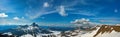 Panoramic view of Black Tusk mountain peak in Garibaldi provincial Park Royalty Free Stock Photo