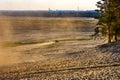 Bledowska Desert with sand buggy off-road vehicles extreme riding at Dabrowka view point near Chechlo in Lesser Poland