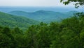 View of the Blue Ridge Mountains and the Shenandoah Valley Royalty Free Stock Photo