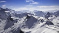 Blue sky of mountain in Schilhorn ,Switzerland,European Alps in sunny day Royalty Free Stock Photo