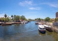 Panoramic view of Boats at Tigre River - Tigre, Buenos Aires, Argentina