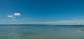 Panoramic view of Boca del toro beach Royalty Free Stock Photo
