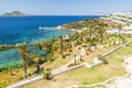 Panoramic view on the Bodrum beach