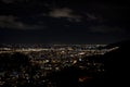 Panoramic View of Bogota, Colombia, at Night. Picture Taken from Royalty Free Stock Photo