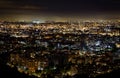 Panoramic View of Bogota, Colombia, at Night. Picture Taken from Royalty Free Stock Photo