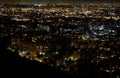 Panoramic View of Bogota, Colombia, at Night. Picture Taken from Royalty Free Stock Photo