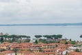 Panoramic view of Bolsena, Italy overlooking Lake Bolsena Royalty Free Stock Photo