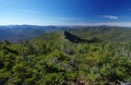 : Panoramic view of the Bonds and White Mountains on beautiful clear morning Royalty Free Stock Photo
