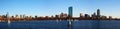 Panoramic view of the Boston, Massachusetts skyline Royalty Free Stock Photo