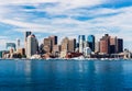 Panoramic view of Boston skyline, USA Royalty Free Stock Photo