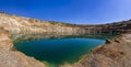 View from the bottom of a mining pit Royalty Free Stock Photo