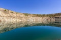 View from the bottom of a mining pit Royalty Free Stock Photo