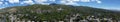 Panoramic view of the Bountiful Utah Temple and Bountiful Hills