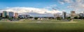 Panoramic view of Brasilia city and Burle Marx Garden Park - Brasilia, Distrito Federal, Brazil