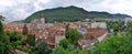 Panoramic view of Brasov city, Romania Royalty Free Stock Photo