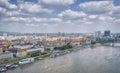 Panoramic View of Bratislava, Capital city of Slovakia Royalty Free Stock Photo