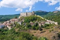 Panoramic view of Brienza. Basilicata. Italy. Royalty Free Stock Photo