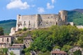 Panoramic view of Brienza. Basilicata. Italy. Royalty Free Stock Photo