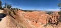 Panoramic view of Bryce Canyon National Park in Garfield County, Utah on a sunny day