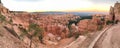 Panoramic view of Bryce Canyon National Park landscape, Utah Royalty Free Stock Photo