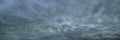 Panoramic view of bubbles in the sky, also called mammatus clouds Royalty Free Stock Photo