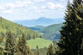 Panoramic view - Bucegi Mountains, Southern Carpathians, Romania Royalty Free Stock Photo