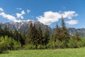 Panoramic view - Bucegi Mountains, Southern Carpathians, Romania Royalty Free Stock Photo