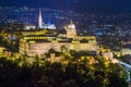 Panoramic view of Budapest Castle, Hungary Royalty Free Stock Photo