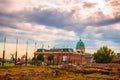 Panoramic view of Budapest Castle, Hungary Royalty Free Stock Photo