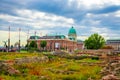 Panoramic view of Budapest Castle, Hungary Royalty Free Stock Photo