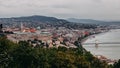 Budapesta view from Citadela Royalty Free Stock Photo