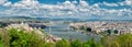 Panoramic view of Budapest city Royalty Free Stock Photo