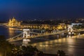 Panoramic view of Budapest, Hungary. Royalty Free Stock Photo