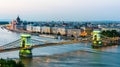 Panoramic view of Budapest, Hungary. Royalty Free Stock Photo