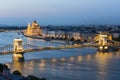 Panoramic view of Budapest, Hungary. Royalty Free Stock Photo