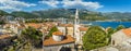 Panoramic view of Budva, Montenegro from the Venetian citadel