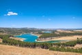 Panoramic view of a swamp Royalty Free Stock Photo