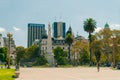 Panoramic view of buildings around Plaza de Mayo - Buenos Aires, Argentina -mar 2th 2024 Royalty Free Stock Photo