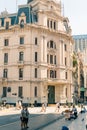 Panoramic view of buildings around Plaza de Mayo - Buenos Aires, Argentina -mar 2th 2024 Royalty Free Stock Photo