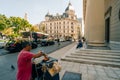 Panoramic view of buildings around Plaza de Mayo - Buenos Aires, Argentina -mar 2th 2024 Royalty Free Stock Photo