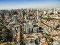 Panoramic view of the buildings and houses of the Vila Mariana neighborhood in SÃÂ£o Paulo, Brazil Royalty Free Stock Photo