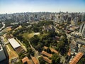 Panoramic view of the buildings and houses of the Vila Mariana neighborhood in SÃÂ£o Paulo, Brazil Royalty Free Stock Photo