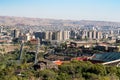Armenia, Yerevan, September 2022. Large stadium and architecture of the city.