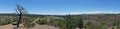 Panoramic View of the Bunyeroo Valley, Flinders Ranges National Park,Australia Royalty Free Stock Photo
