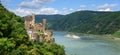 Panoramic view of Burg Rheinstein castle, Germany Royalty Free Stock Photo