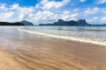 Panoramic view of Cadlao Island. Landscape of a beautiful and secluded beach. Summer, holiday and vacation. Nature background Royalty Free Stock Photo
