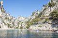 Panoramic view of the Calanque of Cassis Royalty Free Stock Photo