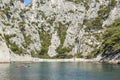 Panoramic view of the Calanque of Cassis Royalty Free Stock Photo