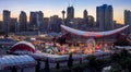 Panoramic view of the the Calgary Stampede Royalty Free Stock Photo