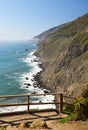 Panoramic View of California Route 1 seen from Ragged Point Royalty Free Stock Photo